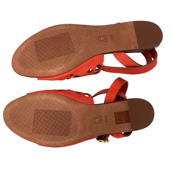 Tory Burch May Perforated Ankle Strap Sandal 6.5 NWB Including Dust Bag - Picture 7 of 13